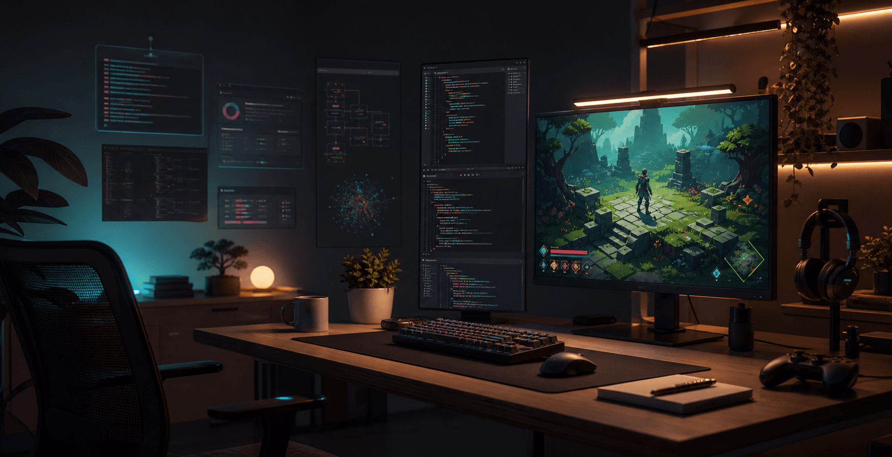 Workspace creativo de desarrollo web y videojuegos